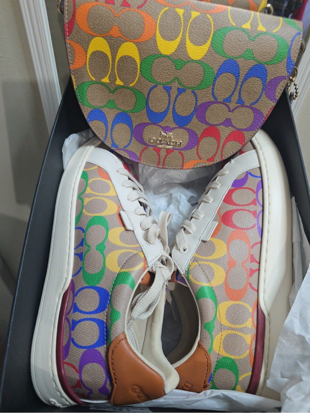 Coach Rainbow Signature Sneaker - Multicolor